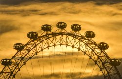 Sunset over the London Eye Wallpaper