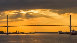Dartford Bridge over the River Thames Wallpaper