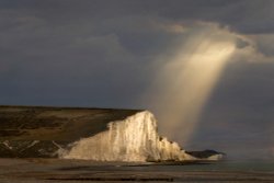 Evening rays over the Seven Sisters