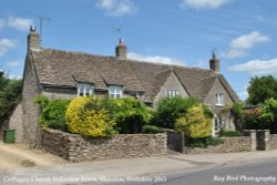 Cottages, Easton Town, Sherston, Wiltshire 2015 Wallpaper