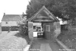 Lychgate, Holy Cross Church, Sherston, Wiltshire 2015 Wallpaper