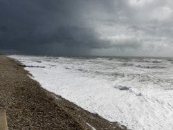 A Dramatic Sky at East Wittering, West Sussex. Wallpaper