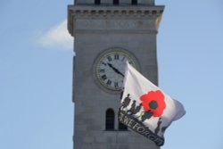 The Nicholson Monument, Remembrance Sunday, Leek, Staffordshire Wallpaper