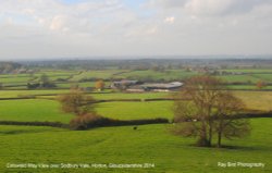 View across the Sodbury Vale from Cotswold Way, Horton, Gloucestershire 2014