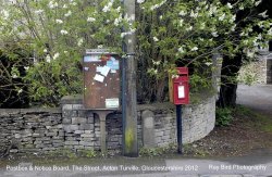 Postbox & Notice Board, Acton Turville, Gloucestershire 2012 Wallpaper