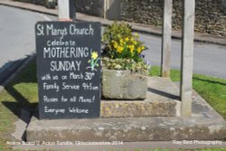 Church Service Notice, Acton Turville, Gloucestershire 2014 Wallpaper