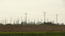 Wind turbines on the  outskirts of Laxfield Wallpaper