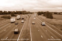 M4 Motorway, nr Littleton Drew, Wiltshire 2011 Wallpaper