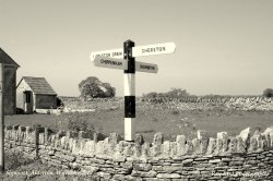 Signpost, Alderton X-Roads, Wiltshire 2012 Wallpaper