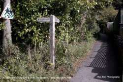 Cotswold Way Signpost & Path, Old Sodbury, Gloucestershire 2011 Wallpaper