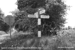 Signpost, Sopworth X-Roads, Wiltshire 2012 Wallpaper
