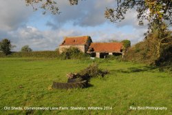 Old Farm Sheds, Commonwood Lane Farm, nr Sherston, Wiltshire 2014 Wallpaper