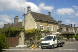 Brewery Delivery Truck to Neeld Arms, Grittleton, Wiltshire 2013 Wallpaper