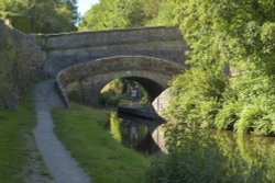 Roving Bridge on the Macclesfield Canal, Sutton, Macclesfield, Cheshire Wallpaper