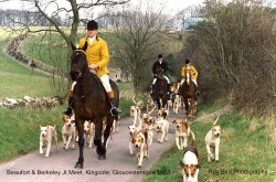 Berkeley Hunt & Beaufort Hunt Jt Meet, nr Kingscote, Gloucestershire 1988 Wallpaper