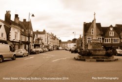 Broad St/Horse St Junction with War Memorial, Chipping Sodbury, Gloucestershire 2014