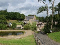 New Mills Trout fishing and restaurant,  Brampton, Cumbria Wallpaper