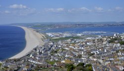 Chesil Beach from Portland Wallpaper