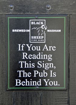 Pub sign in Muker, Swaledale