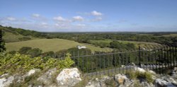 View from Corfe Castle Wallpaper