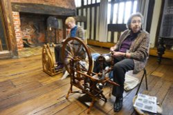 Guildhall in Lavenham, spinning display Wallpaper