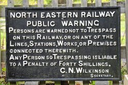 Notice on Wensley Station Wallpaper