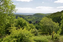 View from Plump Hill near Mitcheldean Wallpaper