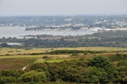 View over the Isle of Purbeck Wallpaper