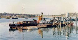 Kingswear Castle  Paddle Steamer at Chatham Dockyard Wallpaper