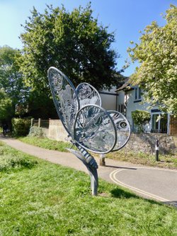 Butterfly Sculpture near the Canal Basin, Chichester