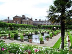 The White Garden, Kensington Palace in memory of Princess Diana Wallpaper