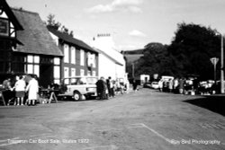 Car Boot Sale in Tregaron Street, Wales 1972