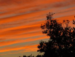 sunset clouds over Eastcote Wallpaper
