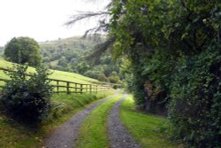 Wern Tanglas Farm at Newcastle on Clun Wallpaper