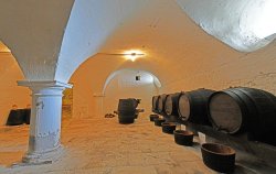 Hinton Ampner House - wine cellar Wallpaper