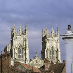 York Minster and Rooftops Wallpaper