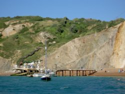 Alum Bay near Freshwater Wallpaper