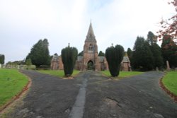 A  BEAUTIFUL BUILDING IN PENRITH CEMETERY Wallpaper