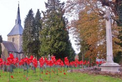 Poppies and St Helens Church Wallpaper