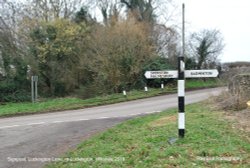 Signpost, Luckington Lane, nr Luckington, Wiltshire 2019