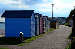 Budleigh Beach Huts Wallpaper