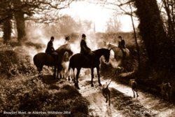 Beaufort Hunt, nr Alderton, Wiltshire 2014 Wallpaper