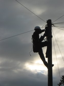 MAN AT WORK MARTOCK YEOVIL