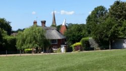 Thatched oast spiral