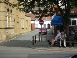 Taking a rest in Minehead town centre Wallpaper
