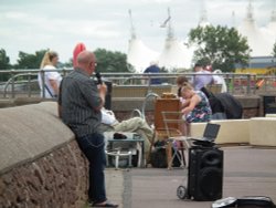 On the seafront at Minehead Wallpaper
