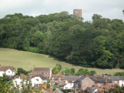 View over the village from Dunster Castle Wallpaper
