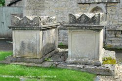 Old Tombs, Church of St Giles, Lea, Wiltshire 2019 Wallpaper