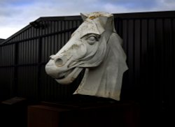 Horse Head, British Ironworks, Shropsahire. Wallpaper