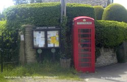 Telephone Kiosk, The Street, Grittleton, Wiltshire 2013 Wallpaper